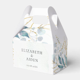 Blue Gold( Imitat) White Wedding Collection Geschenkschachtel