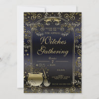 Blue Gold Magic Whimsical Wicca Hexen Ansammlung