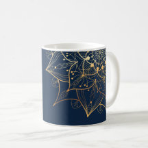 Blue & Gold Mandala | Islamische Kunst Inspiriert