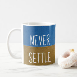 Blue & Gold Motivierend Angebot NIE EINSTELLEN Kaffeetasse