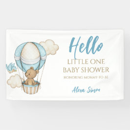 Blue Gold Niedlich Baby Boy Dusche Banner