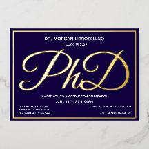 Blue Gold PhD-Abschluss