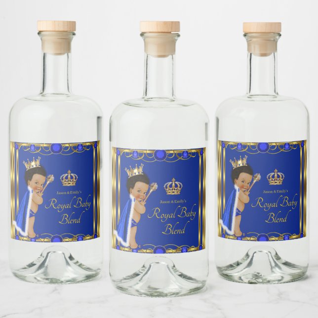 Blue Gold Prince Mini Liquor Étiquettes (Bouteilles)