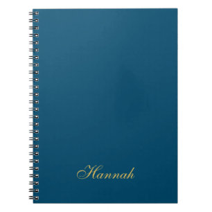 Blue Gold Professioneller Trendiger Minimalistisch Notizblock