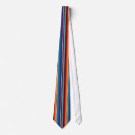 Blue Gold Red Mexican Sarape Krawatte