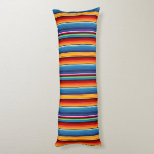 Blue Gold Red Mexican Sarape Seitenschläferkissen