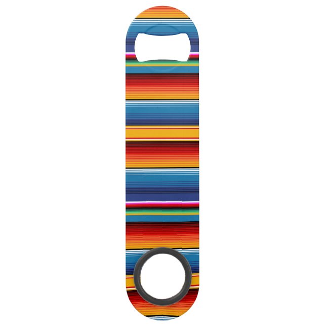 Blue Gold Red Sarape mexicaine (Devant)