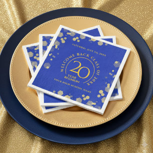 Blue & Gold School Uni Class Wiedersehen Serviette