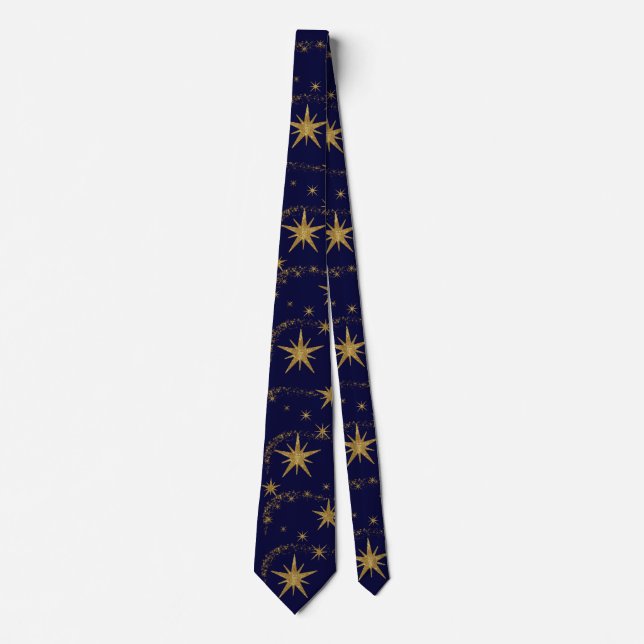 Blue Gold Star - Hochzeit von Männern, Abschluss Krawatte (Vorderseite)