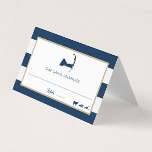 Blue Gold Streifen Chatham Cape Cod Hochzeitssaal