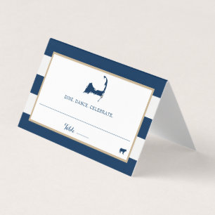 Blue Gold Streifen Chatham Cape Cod Hochzeitssaal