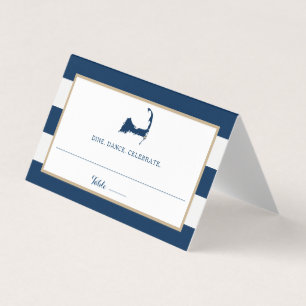 Blue Gold Streifen Chatham Cape Cod Hochzeitssaal