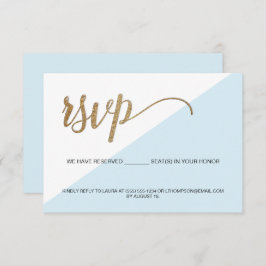 Blue Gold UAWG No mailing Reservierte Sitzplatzein Einladung