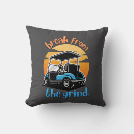 Blue Golf Cart BFTG Pillow Kissen