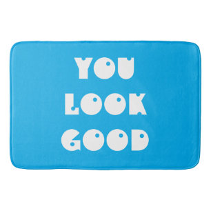 Blue Good Looks Bath Mat Badematte