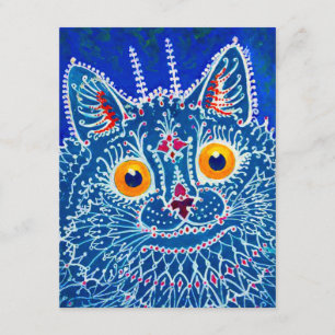 Blue Gothic Cat Begleitkarte