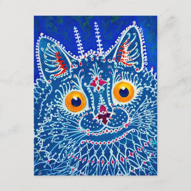 Blue Gothic Cat Begleitkarte (Vorderseite)