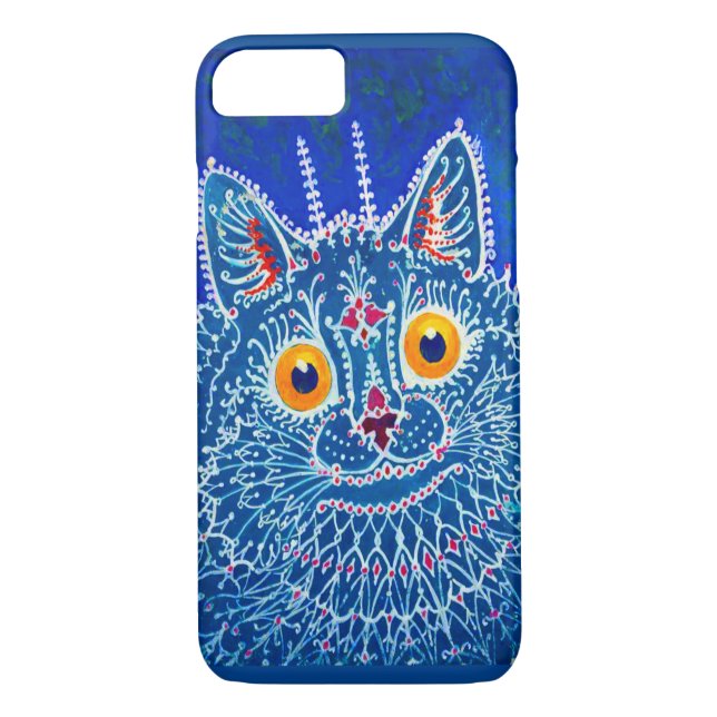 Blue Gothic Cat Case-Mate iPhone Hülle (Rückseite)