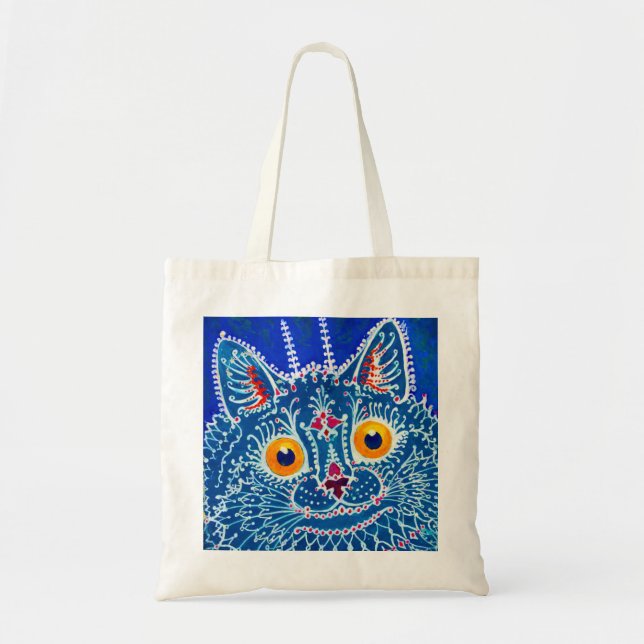 Blue Gothic Cat Tragetasche (Vorne)