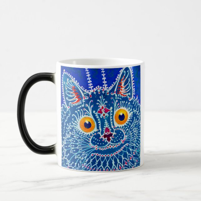 Blue Gothic Cat Verwandlungstasse (Links)