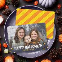 Blue Gradient Candy Corn Foto Happy Halloween