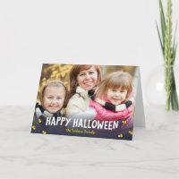 Blue Gradient Candy Corn Happy Halloween Foto