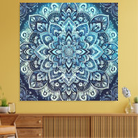 Blue Gradient Mandala Design