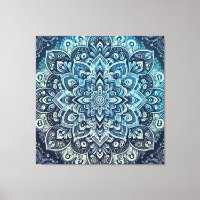Blue Gradient Mandala Design