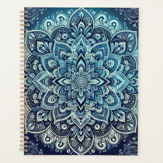 Blue Gradient Mandala Design Planer