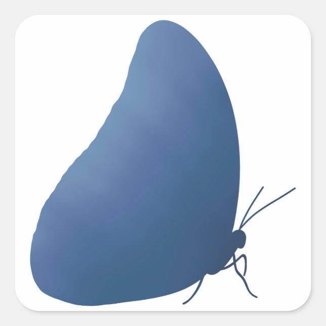 Blue Gradient Morpho Sticker (Vorderseite)