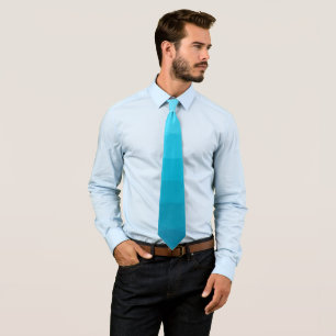 Blue Gradient Polygonal Neck Tie Krawatte