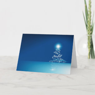 Blue graphics for Christmas - Feiertagskarte