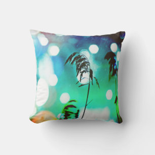 Blue Grass Drama Sparkle Outdoor Pillows Kissen