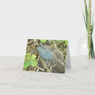 Blue Grasshopper Note Card Feiertagskarte
