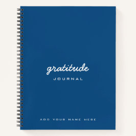 blue gratitude journal classique marine