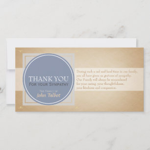 Blue Gray Circle Square Tags Beileid Vielen Dank P Dankeskarte