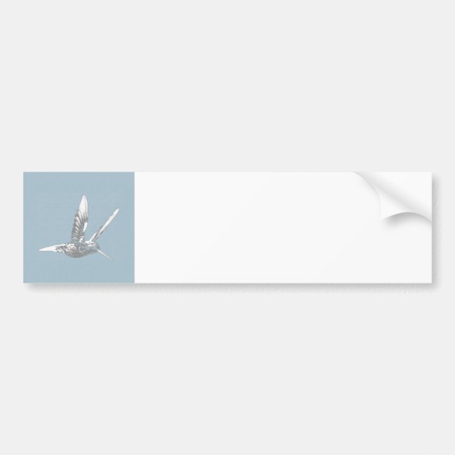 Blue Gray Hummingbird Autoaufkleber (Vorne)