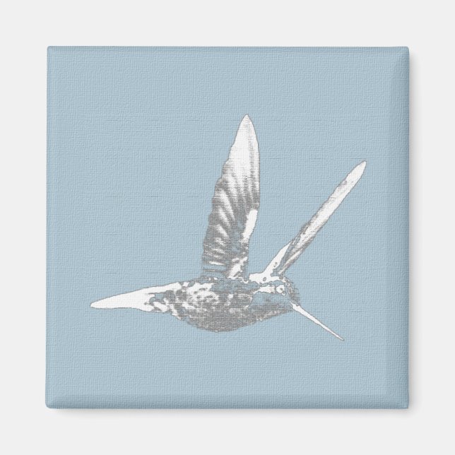Blue Gray Hummingbird Magnet (Vorne)