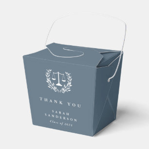 Blue-Gray-Law-Skalen+Laurel Wreath-Abschluss Geschenkschachtel