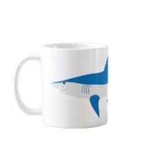 Blue Gray Mako Shark Tasse