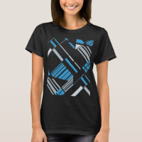 Blue Gray MCM Südwestlich inspiriert Diagonal Abst