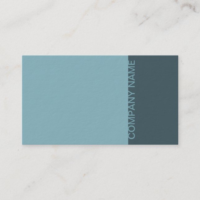 Blue Gray Modern Visitenkarte (Vorderseite)