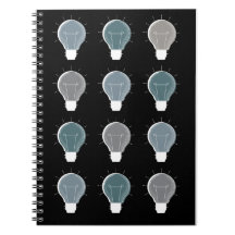 Blue Gray Simple Lightbulb Skandinavier Wiederholu