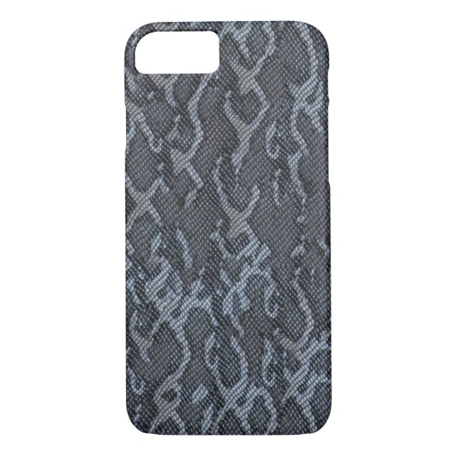 Blue Gray Snake Skin Case-Mate iPhone Hülle (Rückseite)