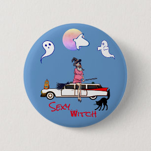 Blue Gray Supernatural Button