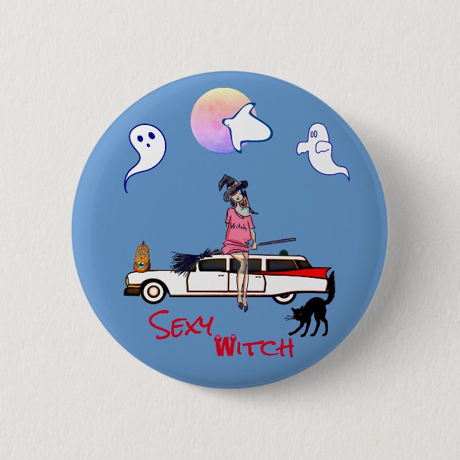 Blue Gray Supernatural Button (Vorderseite)