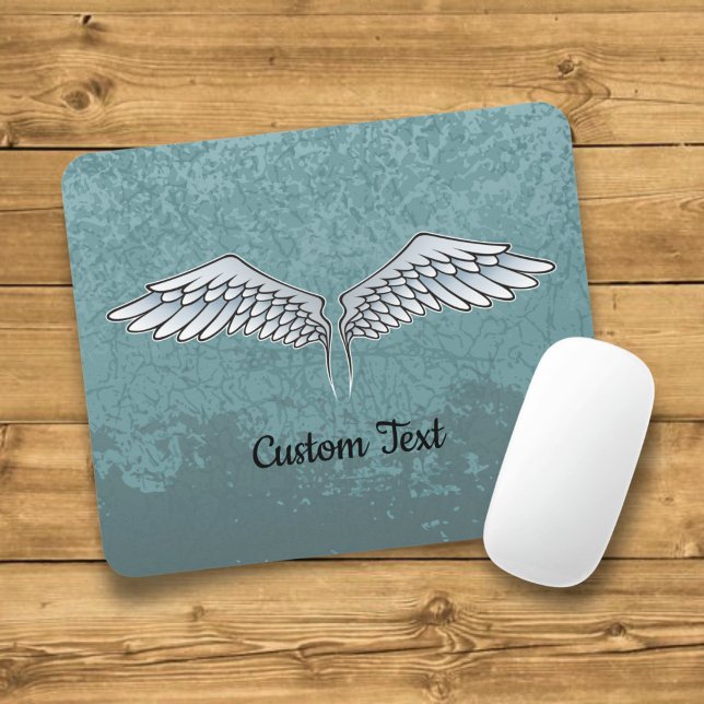 Blue-Gray Wings Mouse Pad Mousepad (Von Creator hochgeladen)