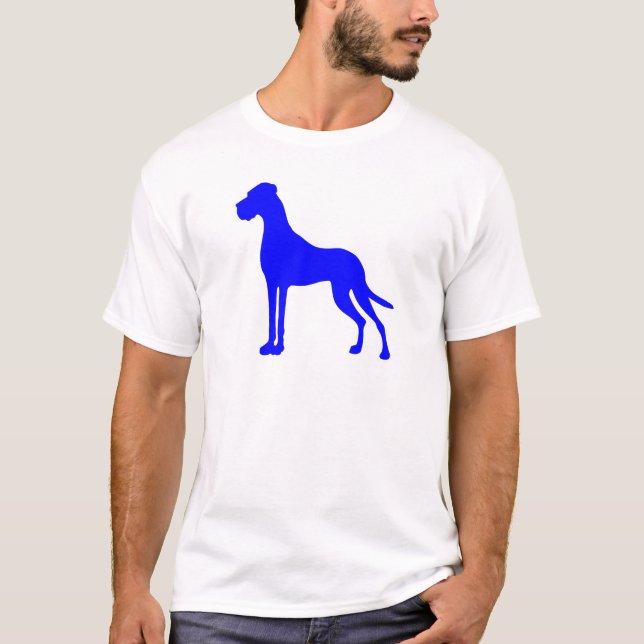Blue Great Dane T-Shirt (Vorderseite)