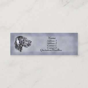 Blue Great Dane Unkultur Visitenkarte