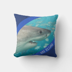 Blue Great White Shark Unterwasser Australien Kissen